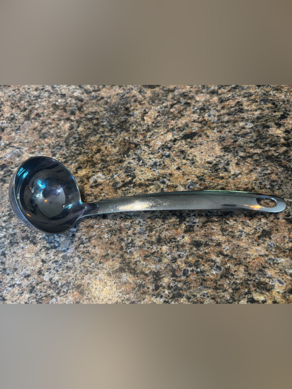 ONEIDA 18/8 Glossy Stainless Steel Serving Ladle Spoon Hangable Kitchen Utensil